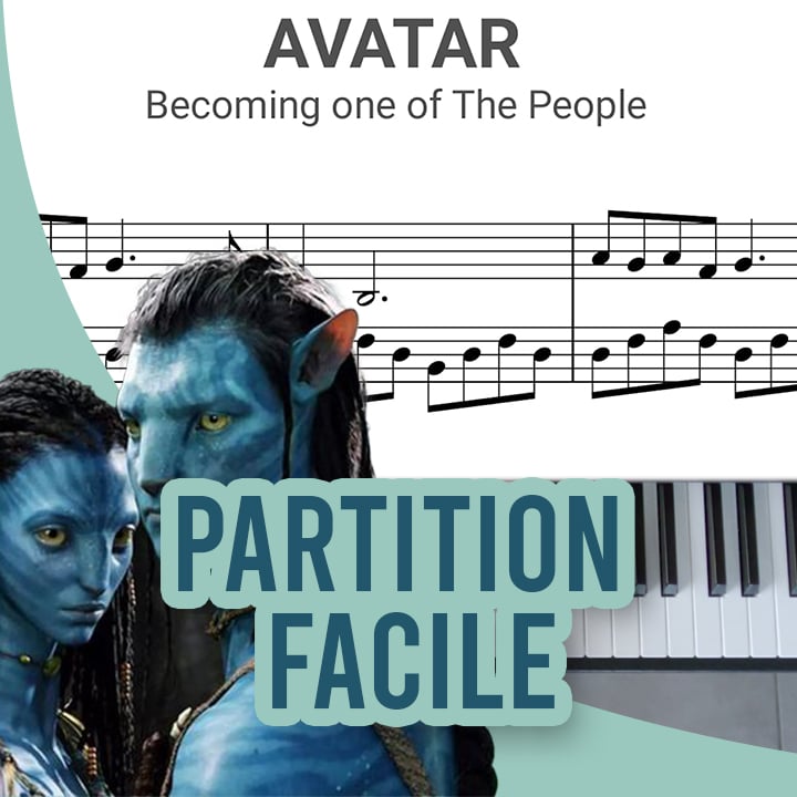 Avatar Partition piano facile